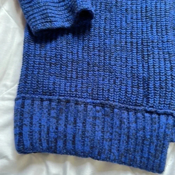 Free people open front cardigan blue/black size medium - Picture 3 of 7